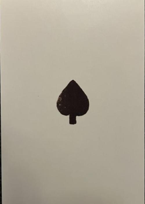 Highlanders 1864 Poker Cards Replica - Ace of Spades