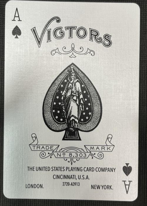Victors Back Blue [Bicycle] - Ace of Spades