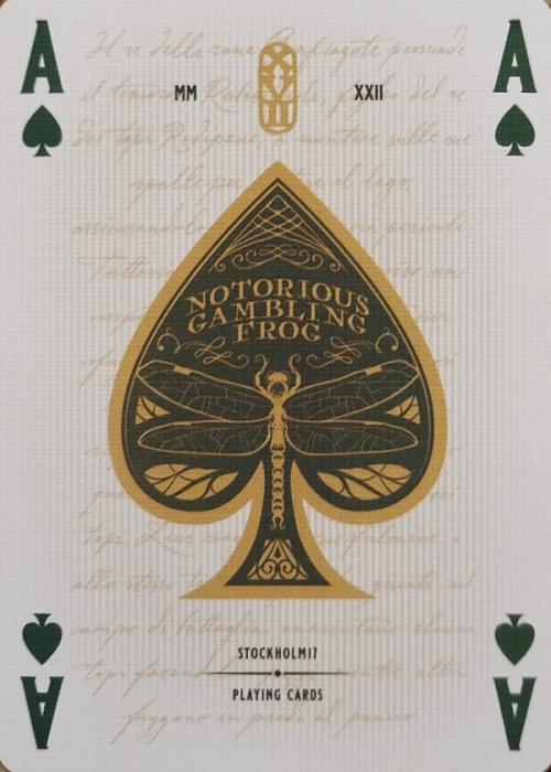 Notorious Gambling Frog (Green) - Ace of Spades