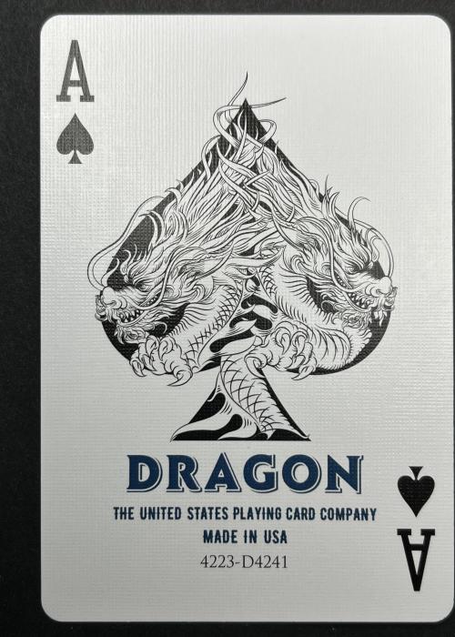 Dragon Blue [Bicycle] (2021) - Ace of Spades