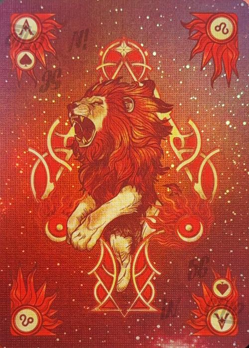 Zodiac Luminous Leo - Ace of Spades