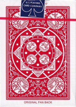 Tally-Ho Fan Back Red by USPCC – tuck box back