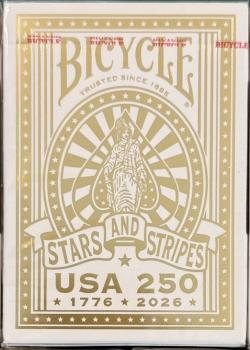 Bicycle USA 250 / Stars & Stripes  [Gilded Silver] Thumbnail
