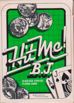 Hit Me Black Jack by Warcy Cards – tuck box back
