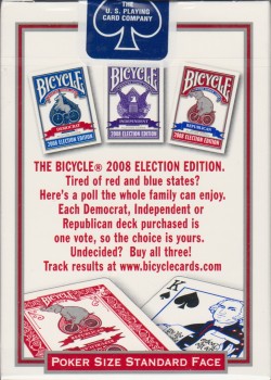 2008 Election Edition Republican [Bicycle] by USPCC – tuck box back
