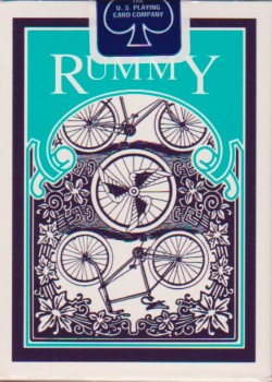 Rummy Blue [Bicycle] 1995 by USPCC – tuck box back