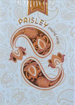 Paisley Poudre Orange- Ton sur Ton - Designer's Choice - Deck Front