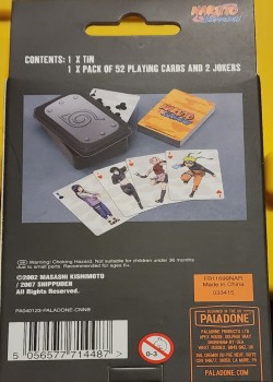 Naruto Shippuden by Paladone – tuck box back