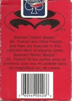 Batman & Robin by International Playing Card Company ltd – tuck box back