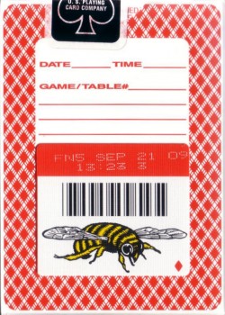 Bee Bumble Red by USPCC – tuck box back