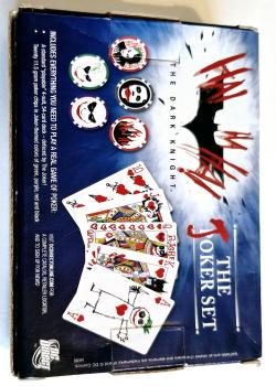 Dark Knight, The - Joker Poker Set (Fye-Suncoast) by DC Direct – tuck box back