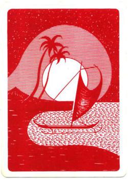 Hawaii State playing cards by Polynesian Cards, Inc. Honolulu – tuck box back