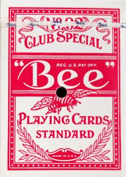 Caesars Palace "Bee" Red by The United States Playing Card Company – tuck box back