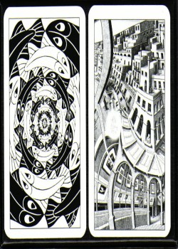 M. C. Escher Left & Right [Piatnik] by Piatnik – tuck box back