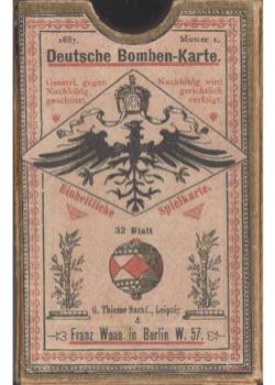 Deutsche Bomben-Karte / German Bomb-card by Franz Woas 1887 Front Thumbnail Image
