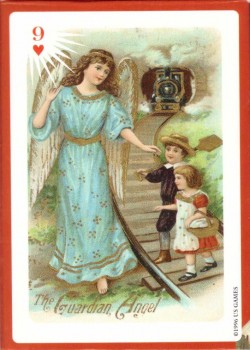 Old Time Christmas Angels by US Games Systems – tuck box back