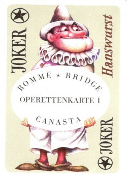 Operettenkarte I – tuck box back