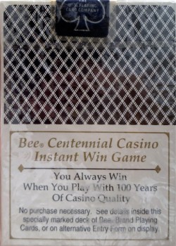 Bee Centennial Edition (1892-1992) by Bee – tuck box back