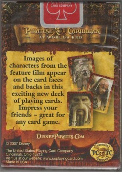 Pirates Of The Caribbean by Bicycle – tuck box back