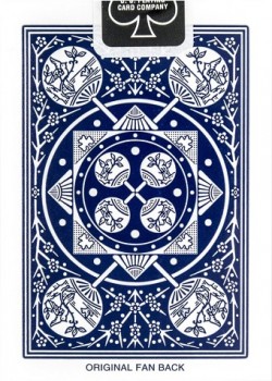 Tally-Ho Fan Back Blue by USPCC – tuck box back