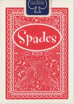Spades Red [Bicycle] 2000 by USPCC – tuck box back
