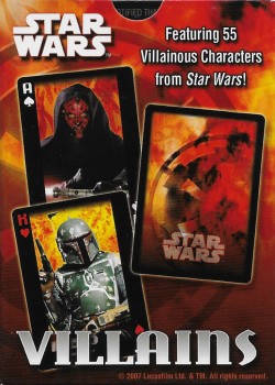Star Wars Villians by Cartamundi – tuck box back