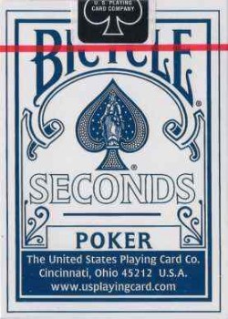 Seconds 808 Blue [Bicycle] by USPCC – tuck box back