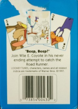 Looney Tunes Road Runner Wile E. Coyote by USPCC – tuck box back