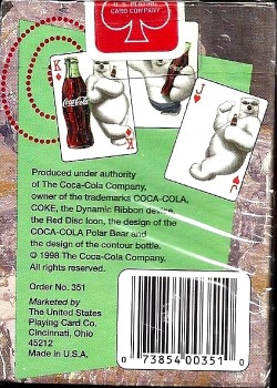 Coca Cola Polar Bear (1998) by Coca-Cola – tuck box back