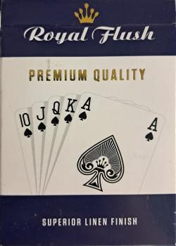 Royal Flush Playing Cards - UK - 3 Pack - Blue Thumbnail