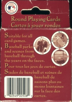 Baseball Round by USPCC – tuck box back