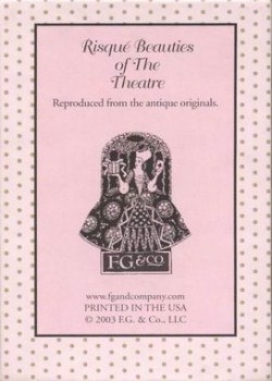 Risque Beauties Of The Theatre (Replica By F.g. Co by F.G. Co. – tuck box back