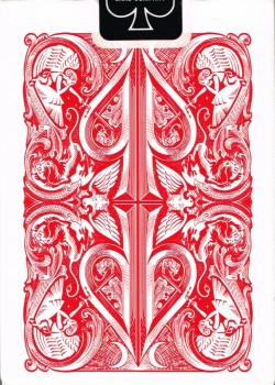 Split Spades Red Transformation Deck [Bicycle] by David Blaine – tuck box back