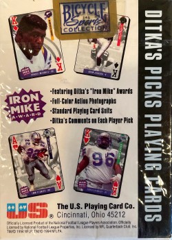 Nfl Ditka's Picks 1994 Series by Bicycle – tuck box back