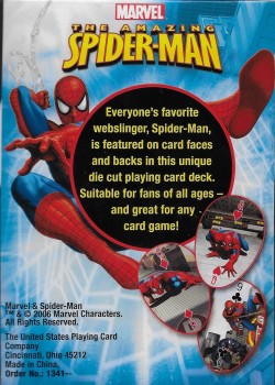 Amazing Spiderman Die-Cut by USPCC – tuck box back