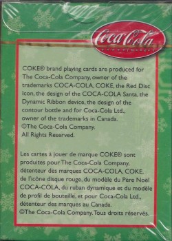 Coca Cola Santa Claus (Green) by USPCC – tuck box back