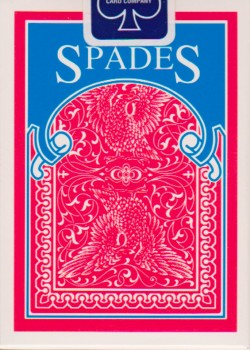 Spades Red [Bicycle] 1995 by USPCC – tuck box back