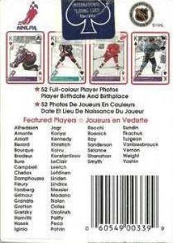 Nhl Hockey Aces 1997-1998 by NHL – tuck box back