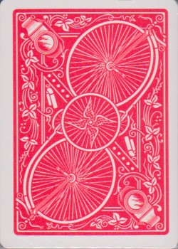 Solitaire Red [Bicycle] 1991 by USPCC – tuck box back