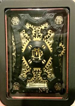 Dale Mathis Mechanical Playing Cards V2 Black/Gold Front Thumbnail Image