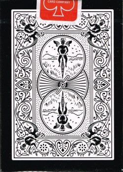 Black Deck Tigers (Red Air Cushion Finish) [Bicycle] by Ellusionist – tuck box back