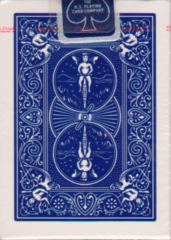 Rider Back 808 Blue (Poker - Texas Hold'em) [Bicycle] by USPCC – tuck box back