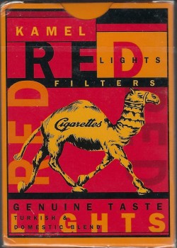 Kamel Red Lights by RJ Reynolds Tobacco Co – tuck box back
