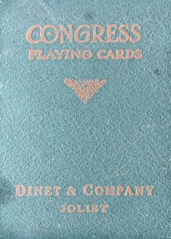 Congress 271 - Dinet & Company Joilet by The US Playing Card Co – tuck box back