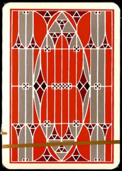 Jugendstil Art Nouveau Nr. 2136 Red by Piatnik – tuck box back