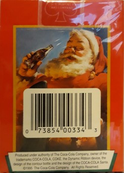 Coca Cola Santa Claus [Red] by USPCC – tuck box back