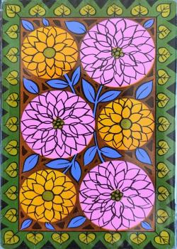 Stancraft Zinnias - Orange and Pink Front Thumbnail Image