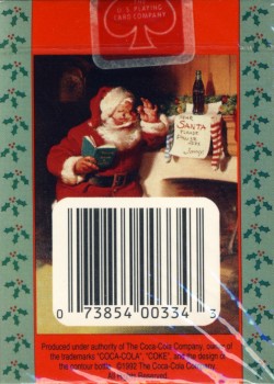 Coca-Cola Santa Reading Note by Coca-Cola – tuck box back