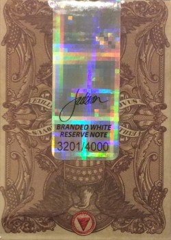 Federal 52 White Reserve Note [Bicycle] by Kings Wild Project – tuck box back