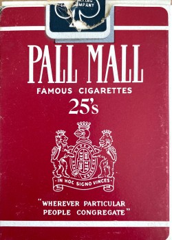 Pall Mall Famous Cigarettes by Pall Mall – tuck box back